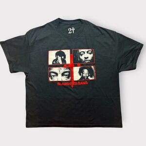 21 Savage Slaughter Gang‎ Graphic T-Shirt Black Mens Medium Rap Tee 37861022
